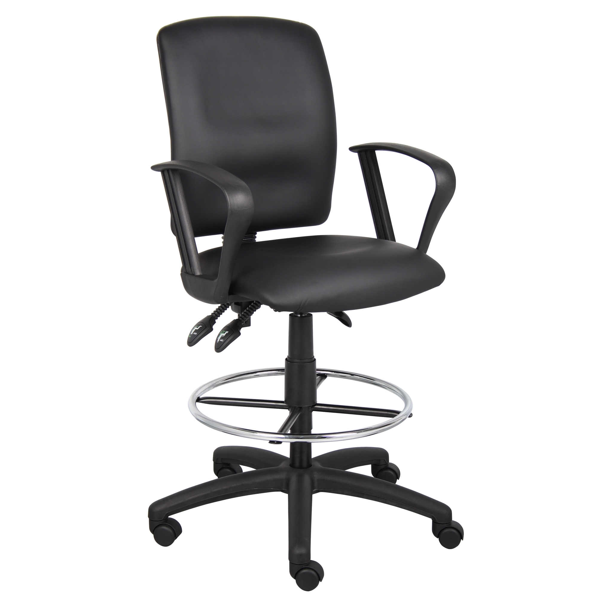 Norstar BOSS, Multi-Function LeatherPlus Drafting Stool, Included (qty.) 1 Model# B1647